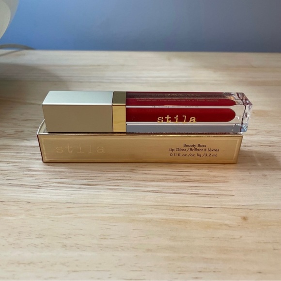 Stila Beauty Boss Lip Gloss “In The Red” NEW - Picture 1 of 5